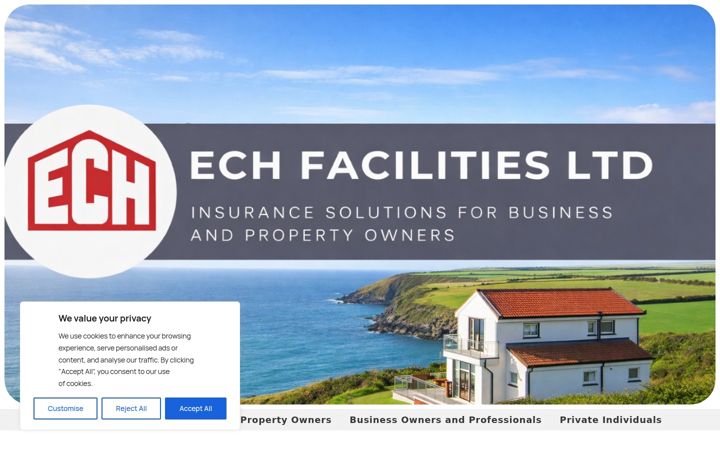 Screenshot of echf.co.uk