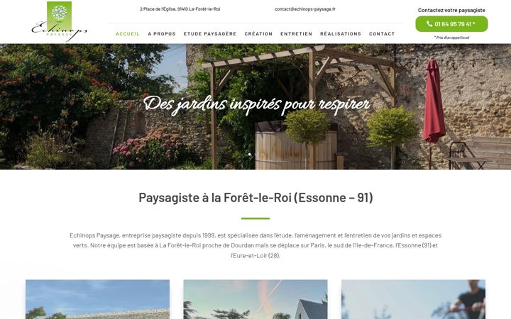 Screenshot of echinops-paysage.fr