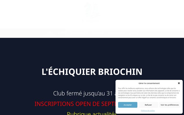 Screenshot of echiquierbriochin.fr