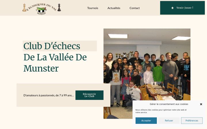 Screenshot of echiquierduval.fr