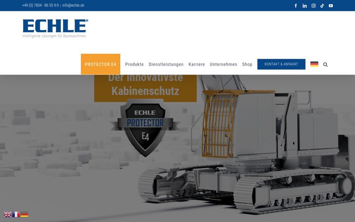 Screenshot of echle.de
