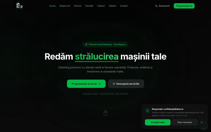 Screenshot of echo-auto.ro