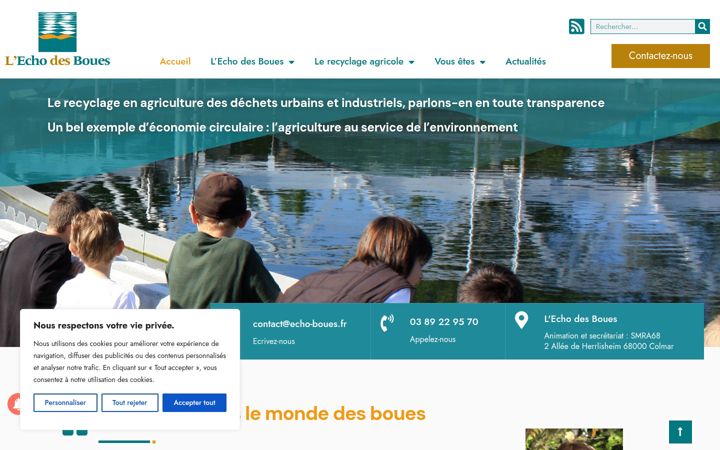 Screenshot of echo-boues.fr