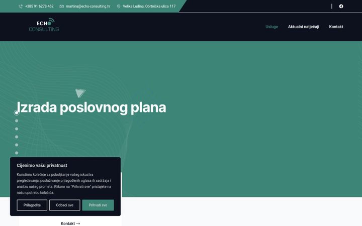 Screenshot von echo-consulting.hr