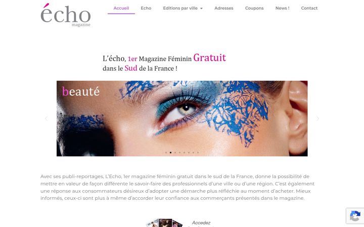 Screenshot of echo-magazine.com