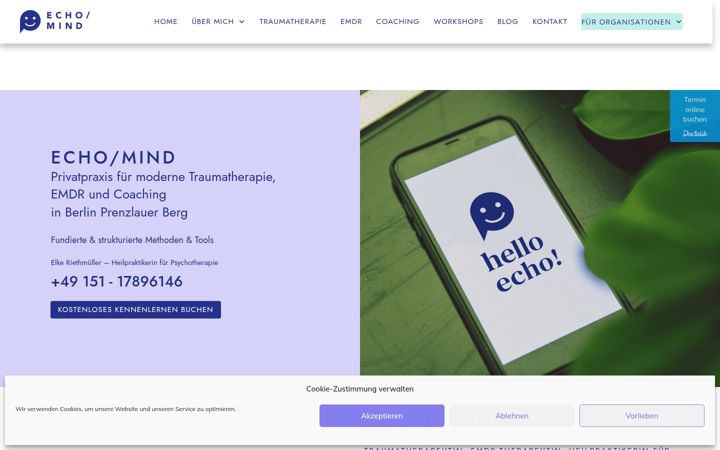 Snimka zaslona za echo-mind.de