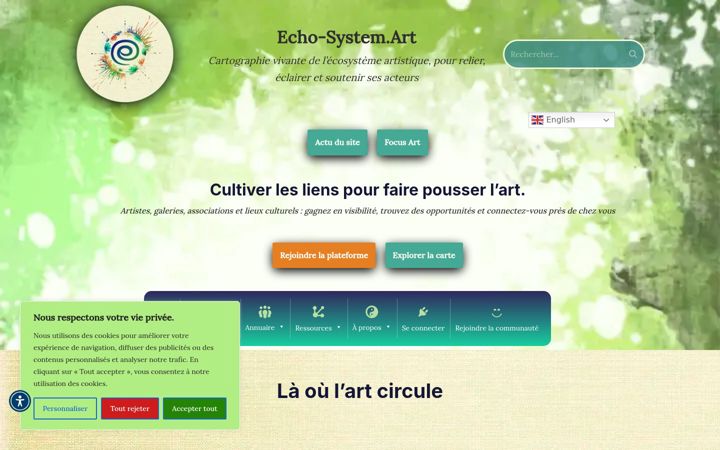 Screenshot of echo-system.art
