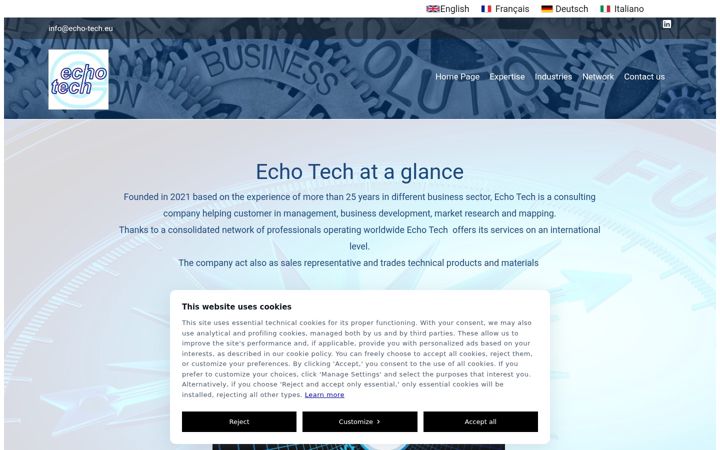 Screenshot of echo-tech.eu