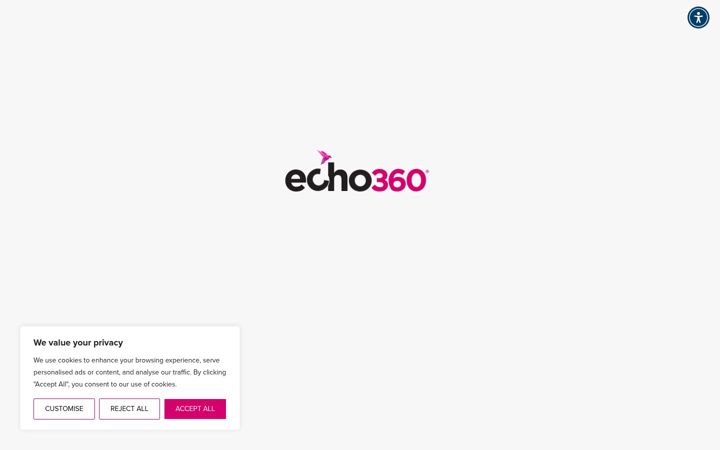 Screenshot of echo360.com