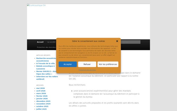 Screenshot of echoacoustique.ch