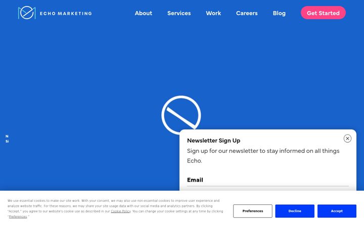 Screenshot of echoagency.com