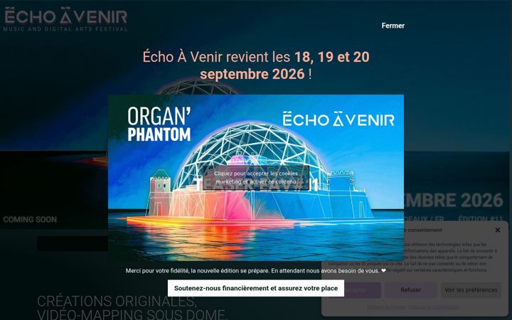 Screenshot of echoavenir.fr