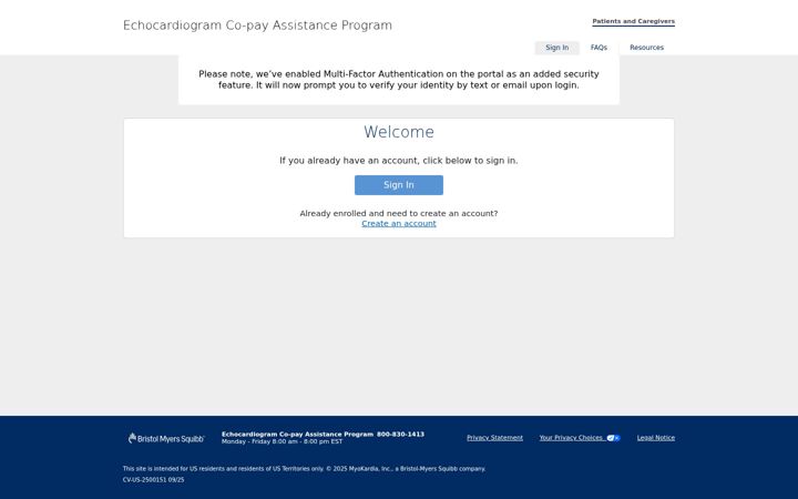 Screenshot of echocopayportal.com