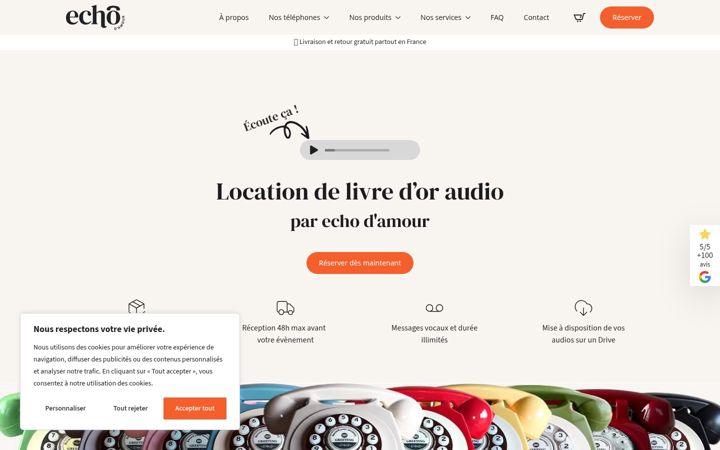 Posnetek zaslona echodamour.fr