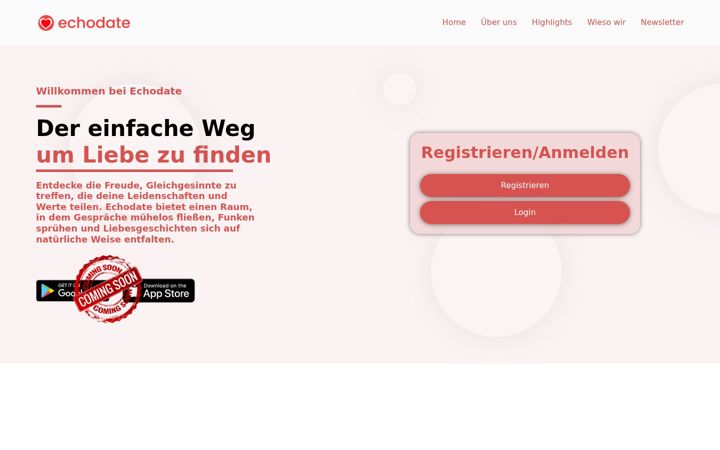Screenshot of echodate.net
