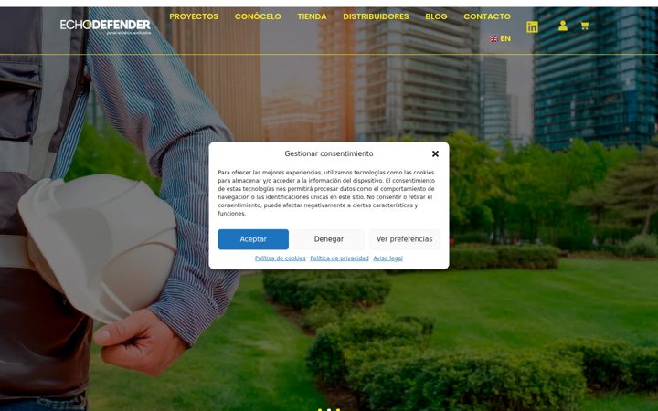 Screenshot of echodefender.net