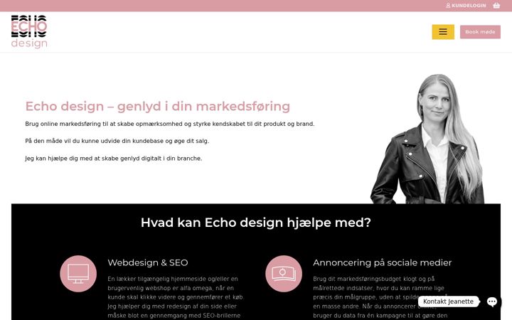 Screenshot of echodesign.dk