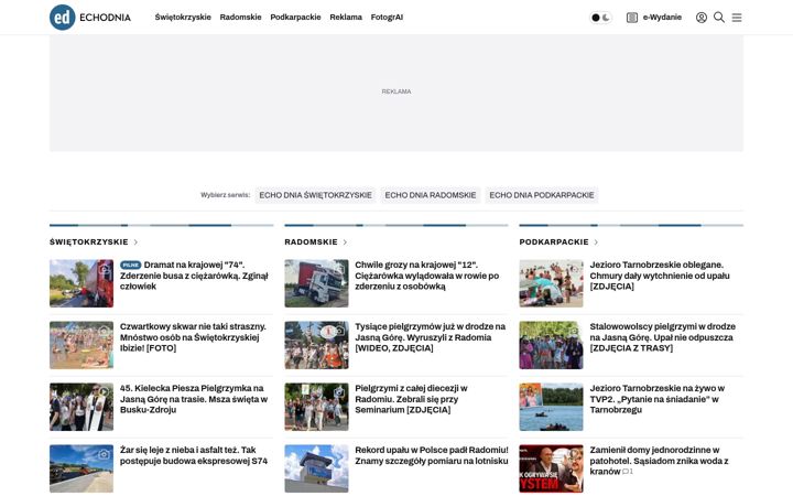 Screenshot of echodnia.eu