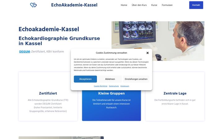 Snimka zaslona za echodoc.de