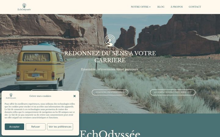Zrzut ekranu echodyssee.fr