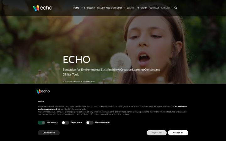 Screenshot di echoeducation.eu