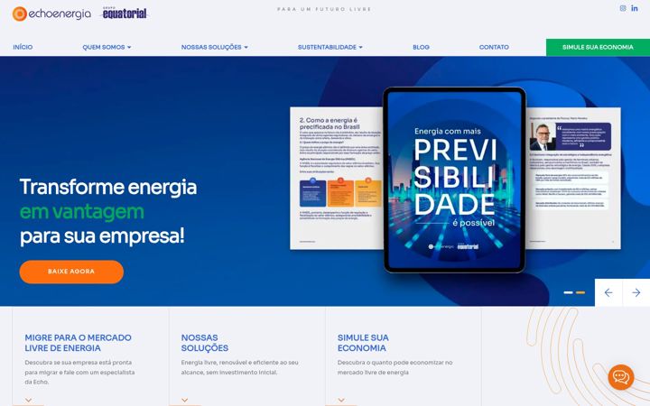 Screenshot of echoenergia.com.br