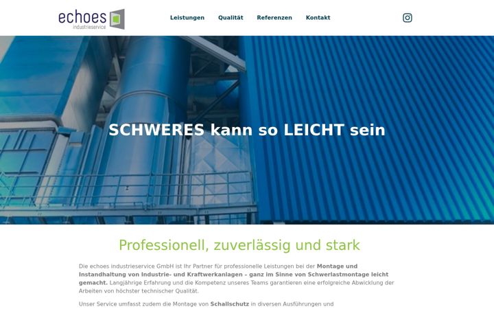 Snimka zaslona za echoes-industrieservice.de