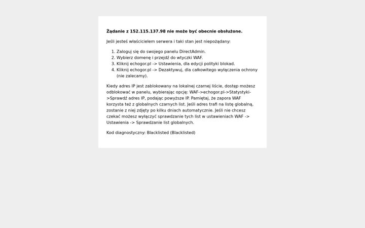 Screenshot of echogor.pl