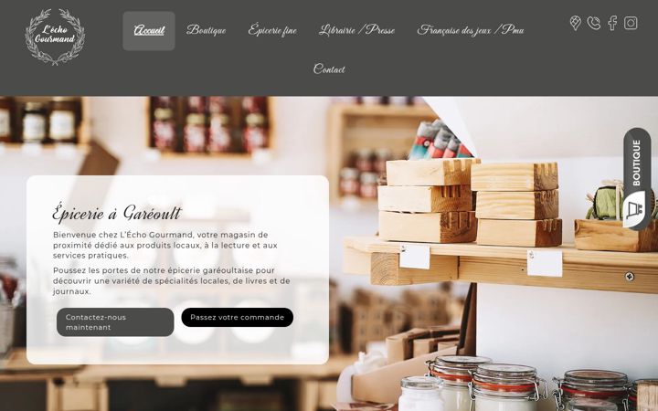 Screenshot of echogourmand.fr