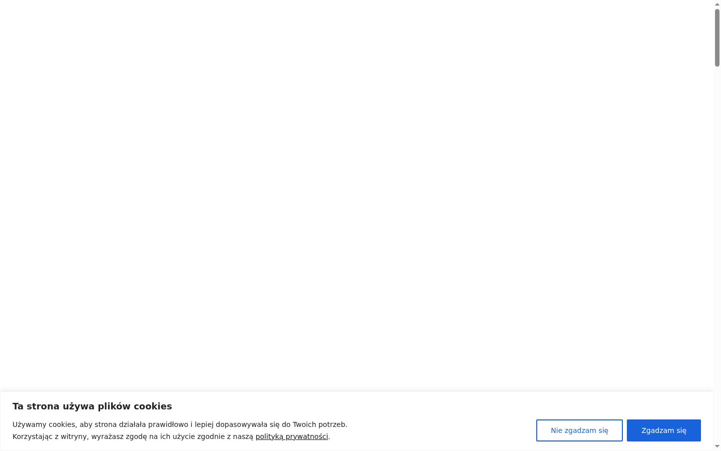 Captura de ecrã do banner de consentimento apresentado antes de qualquer interação
