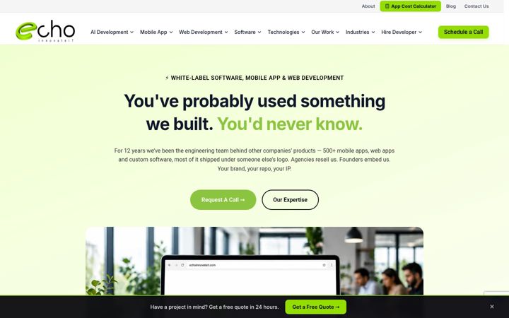 Screenshot of echoinnovateit.com