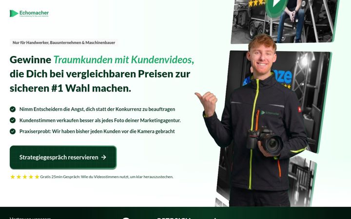 Screenshot of echomacher.at