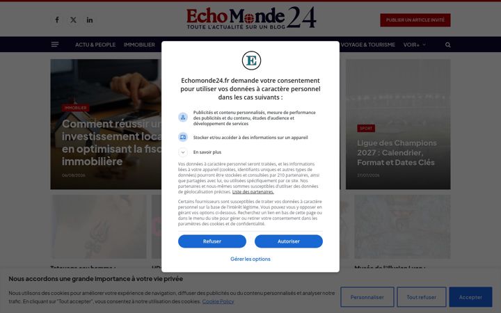 Screenshot of echomonde24.fr