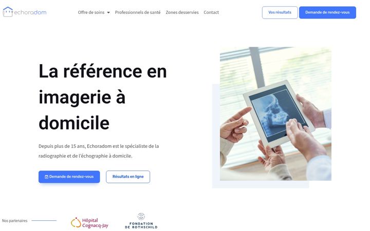Screenshot of echoradom.fr
