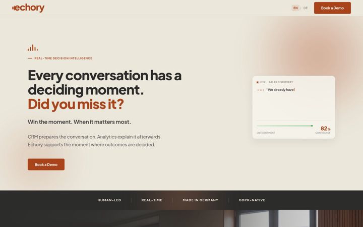 Screenshot of echoryflow.com