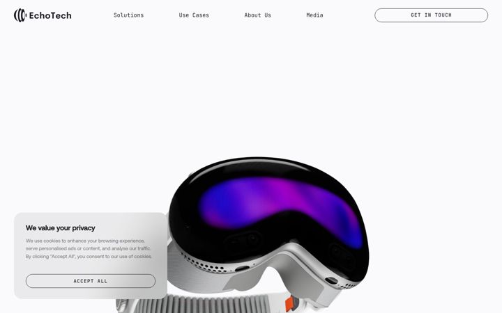 Screenshot of echotechvr.com