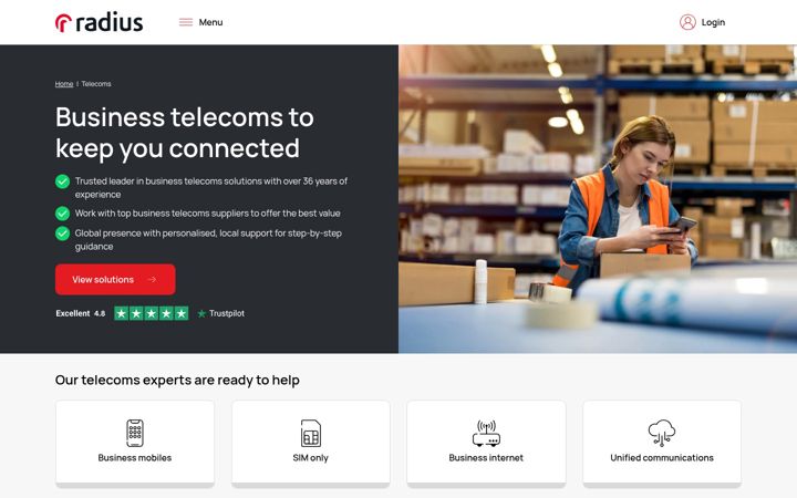 Screenshot of echotelecoms.com