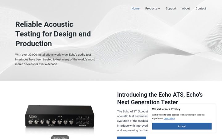 Screenshot of echotm.com