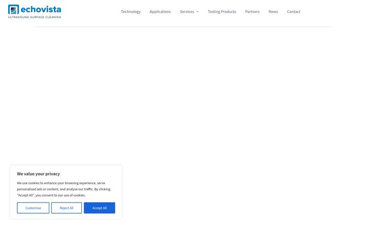 Screenshot of echovista.co.uk