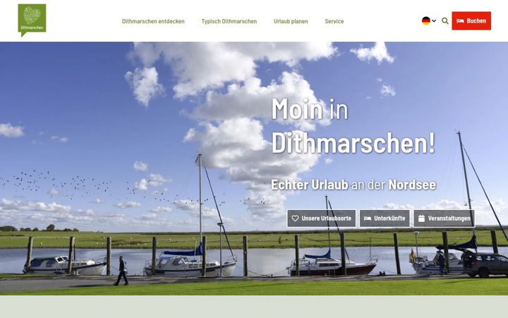 Snimka zaslona za echt-dithmarschen.de