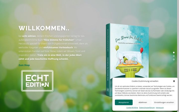 Snimka zaslona za echt-edition.de