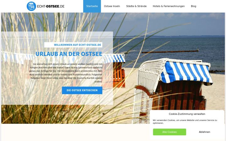 Screenshot of echt-ostsee.de