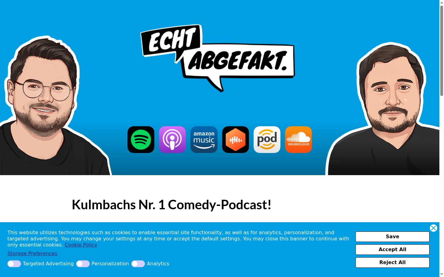 Screenshot van de toestemmingsbanner zoals getoond vóór enige interactie