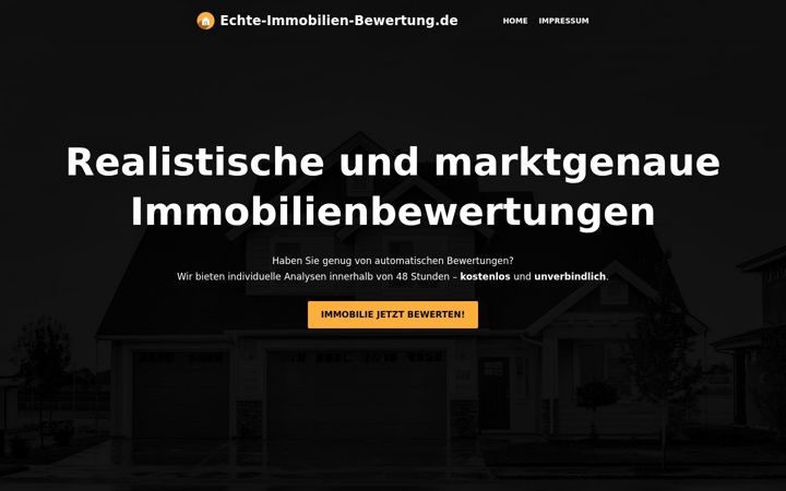 Snimka zaslona za echte-immobilien-bewertung.de