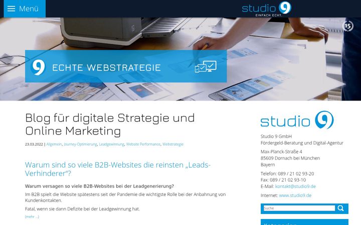 Snimka zaslona za echtewebstrategie.de