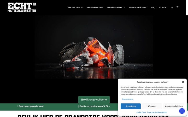 Snímek obrazovky echtgoed.nl