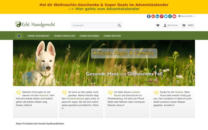 Snimka zaslona za echthundgerecht.de