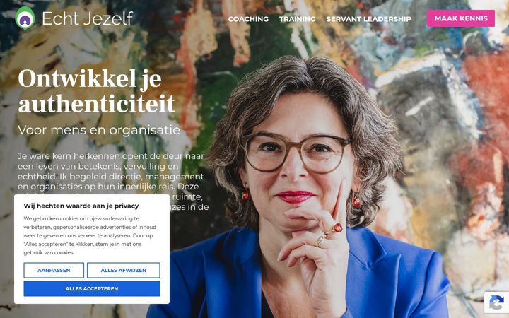 Snímek obrazovky echtjezelf.nl
