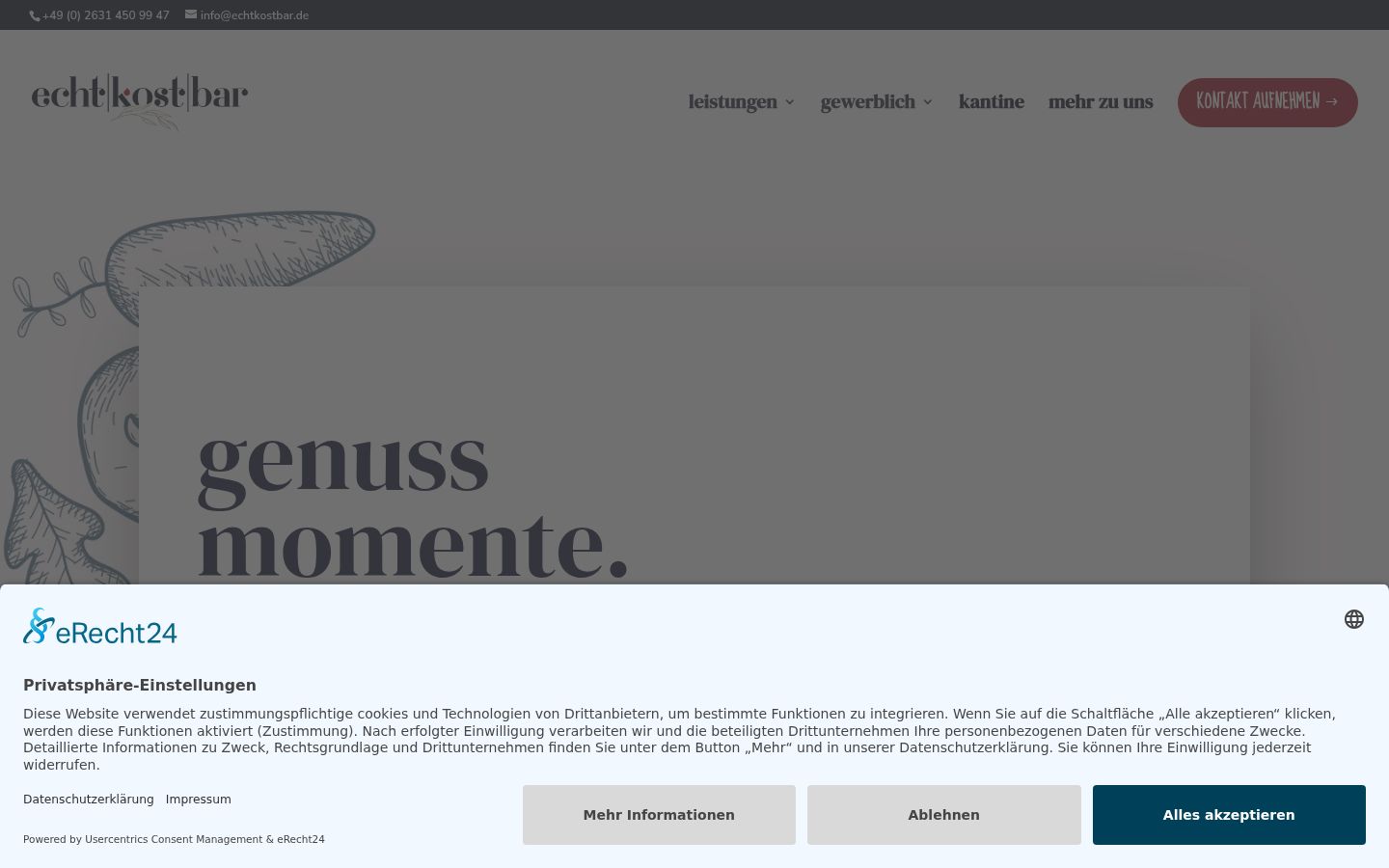 Screenshot van de toestemmingsbanner zoals getoond vóór enige interactie