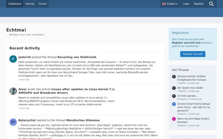 Screenshot of echtma.de
